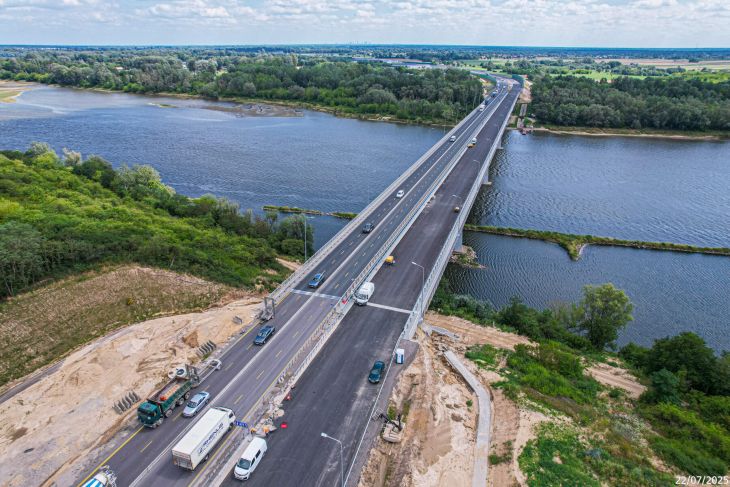 S7 Modlin–Czosnów. Most przez Wisłą. Fot. GDDKiA